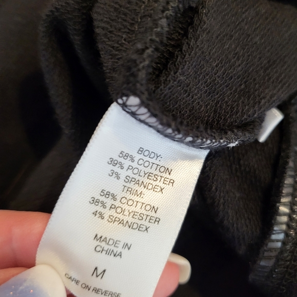 NY & Co Love NYC Sequined Hoodie Black Size M SOHO Street - Picture 6 of 7